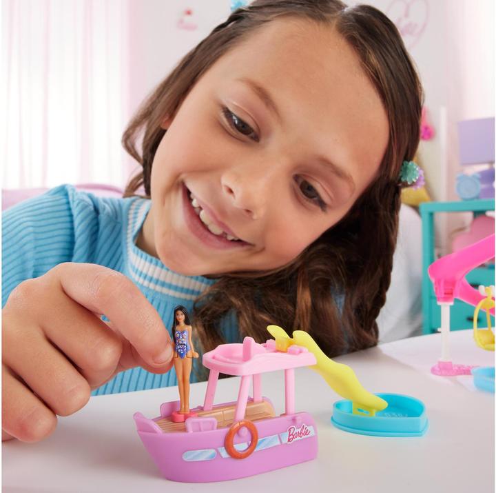 Produktbild Barbie Mini BarbieLand Traumboot mit Puppe