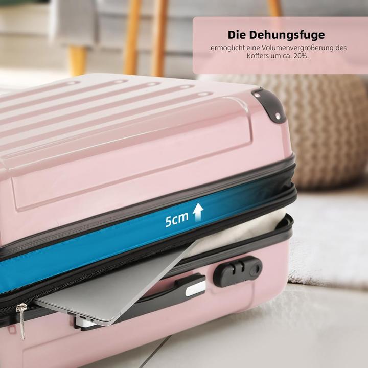 Produktbild Beibye 3-tlg. Hartschalenkoffer-Set (Handgepäck (bis 50l), M (50 - 90l), L (90 - 115l))