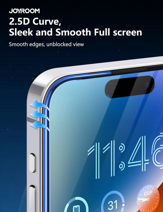 Produktbild Joyroom JR-MAR0318 Anti-Reflection Eyecare Screen Protector for iP16 Pro Max (1 Stück, Apple iPhone 16 Pro Max)