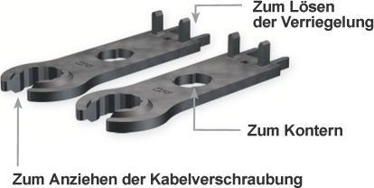 Produktbild Stäubli Montage- und Entriegelungsschlüssel - Kunststoff