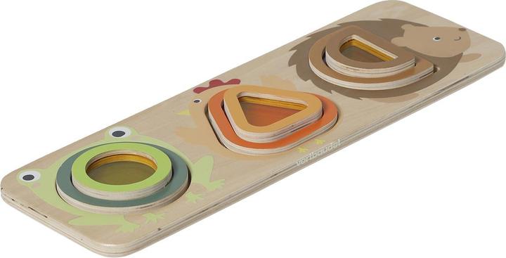 Produktbild Vertbaudet Baby Steckspiel-Brett mit Tierfiguren aus Holz FSC®