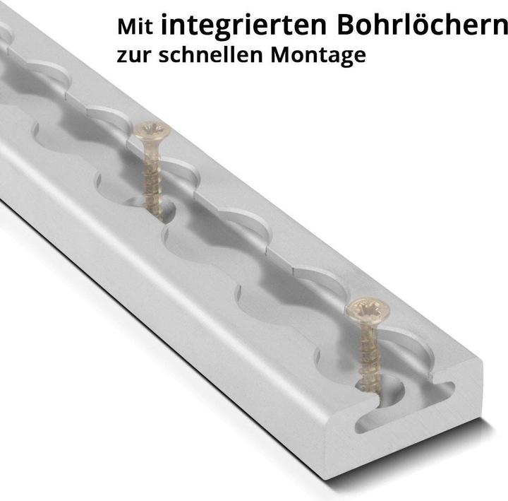 Image du produit Stahlwerk Jeu de 2 rails d'arrimage avec anneaux d'arrimage 50 cm Rails Airlin en aluminium
