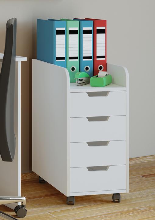 Produktbild VCM Holz Büroschrank Rollcontainer Konal Mini mit Schublade (33 x 40 cm)