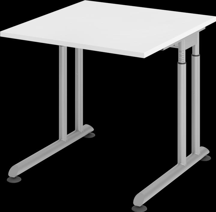 Actual product image MC MyTable Z desk with frame silver (800 x 800 x 680 mm)