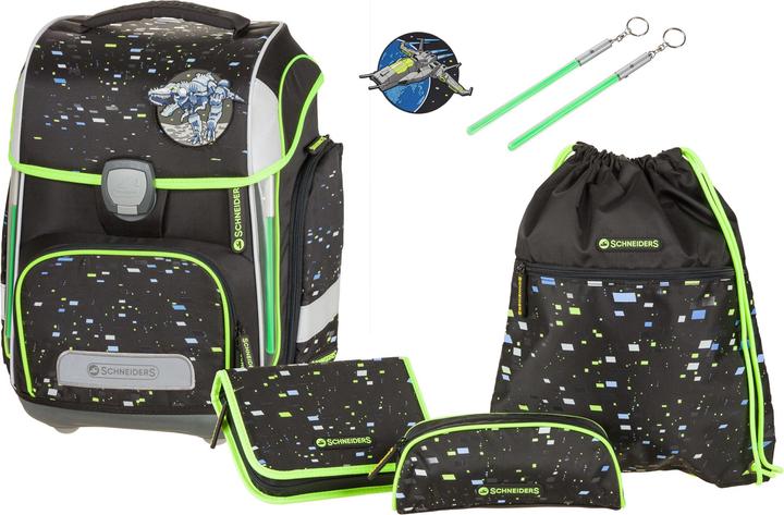 Produktbild Schneiders Schulthek-Set Black Galaxy Ergolite, 21 l (22 l)