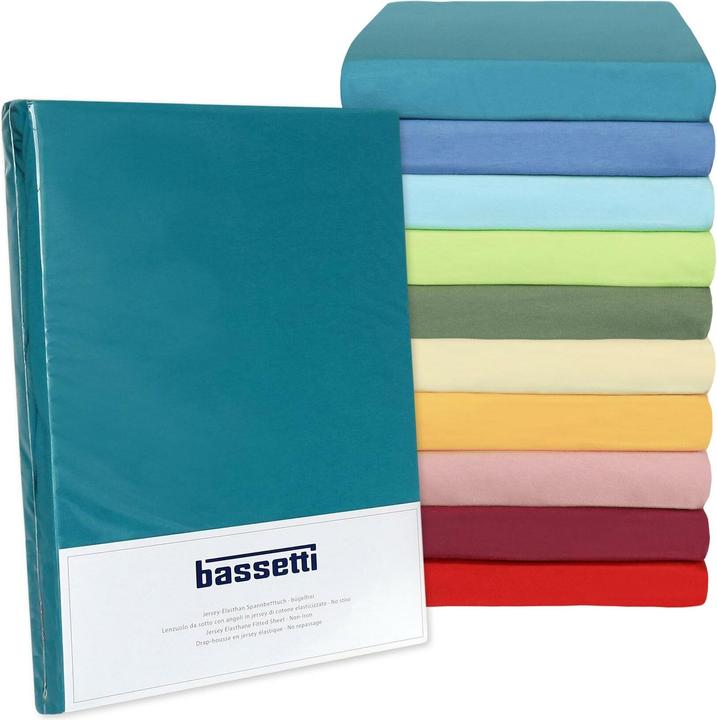 Actual product image Bassetti Jersey spandex fitted sheet (180x200 cm, 200x200 cm)