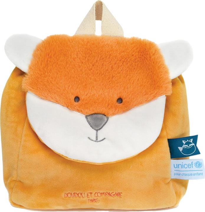 Actual product image Doudou et Compagnie Unicef Children's Backpack Fox (MQ2) ** (25 cm)