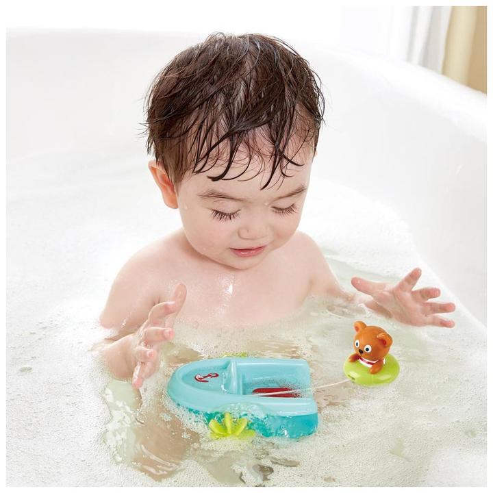 Actual product image Hape Inflatable boat with pullback motor