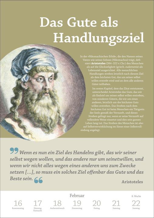 Produktbild Harenberg DIE ZEIT Philosophie Wochen-Kulturkalender 2026 - 53 Denkanstösse für 2026 (Deutsch)