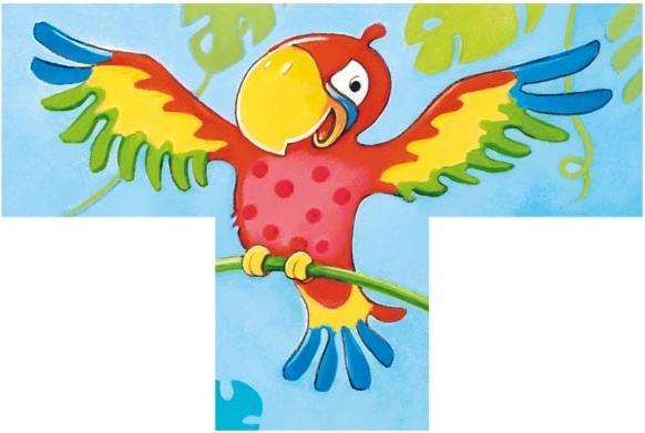Actual product image Goki Cube Puzzle Wild Animals (4 pieces)
