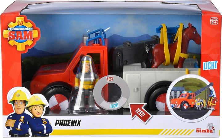 Produktbild Simba Feuerwehrmann Sam Phoenix Abschleppwagen mit Pferd