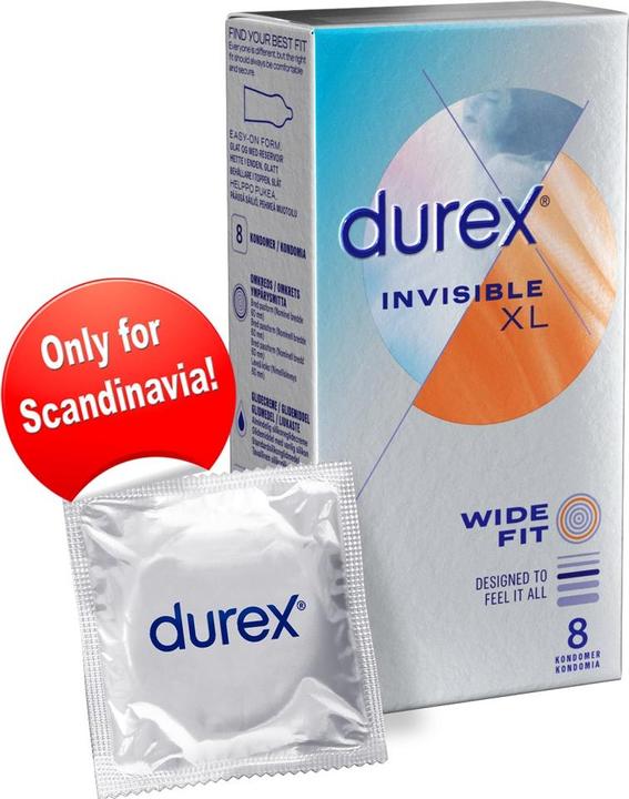 Actual product image Durex Invisible XL (8 pcs.)