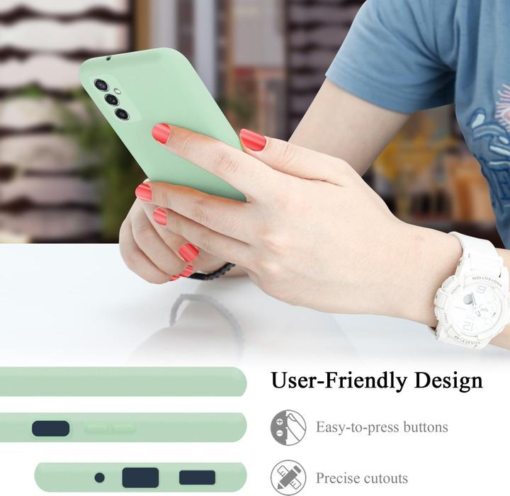 Actual product image Cadorabo TPU Liquid Silicone Case Cover for Samsung Galaxy M52 5G (Samsung Galaxy M52 5G)