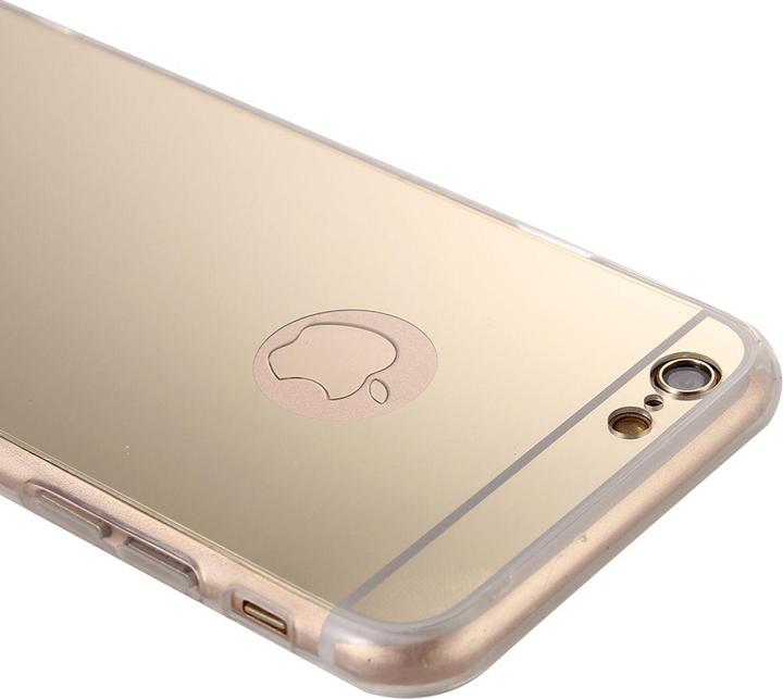Actual product image König Design Apple iPhone 6 / 6s Mobile Case Mirror Soft Case Protection Cover Cases Gold (Apple iPhone 6)