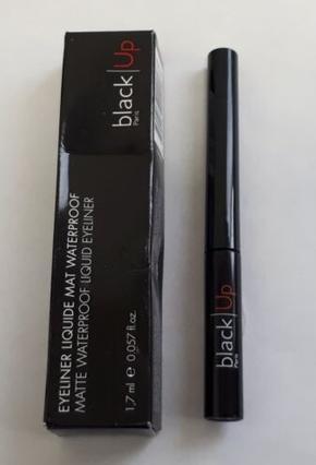Actual product image Black Up Liquid Eyeliner Matte Waterproof Yellow Elm03 / Ebon