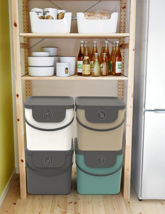 Produktbild Rotho Mülltonne Albula 40L weiss (40 l)