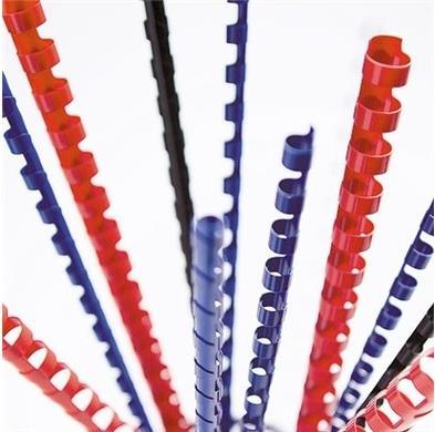 Image du produit Fellowes Dos de reliure 8mm, 21 anneaux, Bleu, 25 pcs.