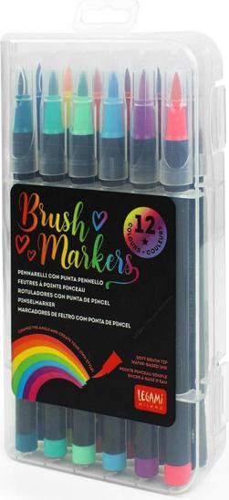 Actual product image Legami Felt-tip brush markers 12 set (Multicoloured, 12 x)