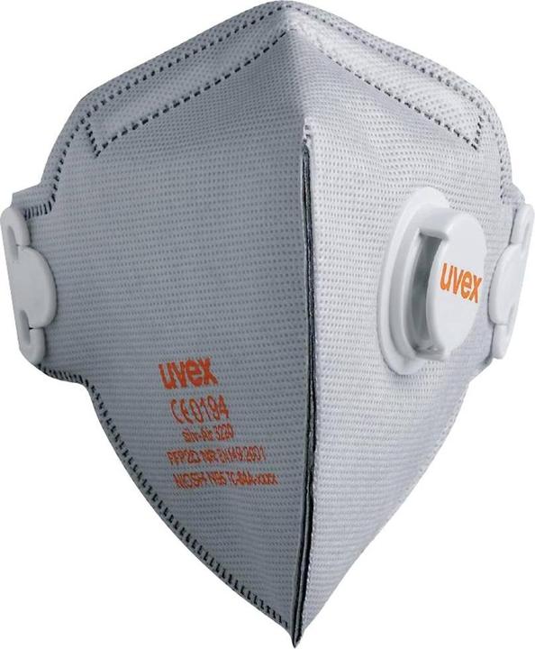 Image du produit Uvex Safety Uvex silv-Air classic 3220 8763220 Masque anti-poussière fin avec valve FFP2 15 pcs. DIN EN 149:2001 (FFP2, 15 x)