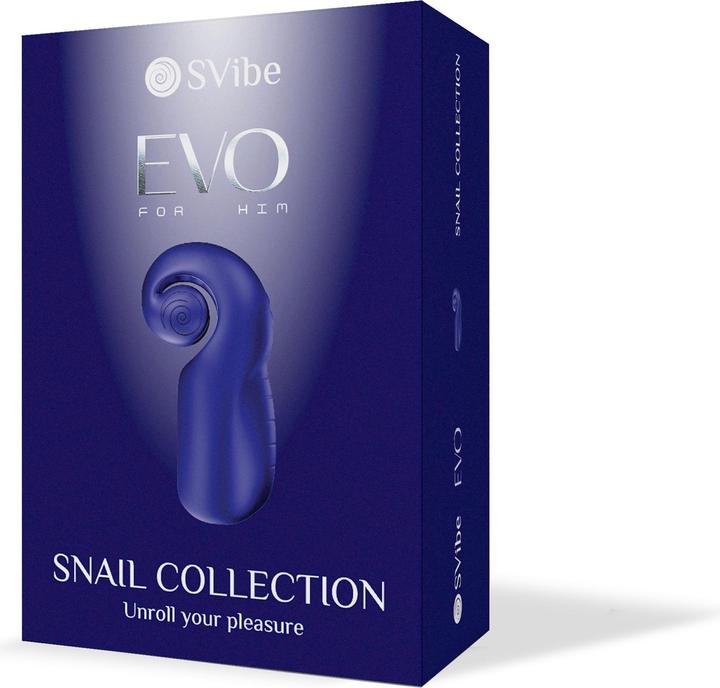 Actual product image Snail Vibe EVO Masturbator - Navy Blue