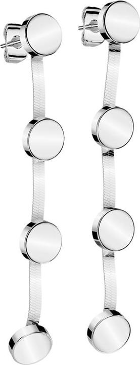 Produktbild Star Piercing Ohrstecker silber Teller Anhänger drei Teller (ohne Messing, Chirurgenstahl 316L)