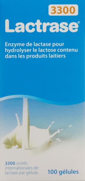 Immagine prodotto Lactrase 3300 per l'intolleranza al lattosio (100 Pezzo/i, Pillole, 37 g)
