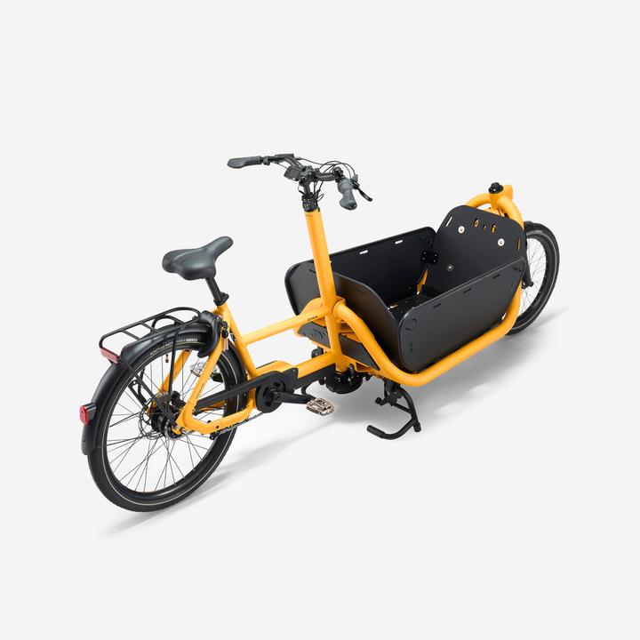 Actual product image Btwin E-Lastenfahrrad Cargobike F900E Box gelb