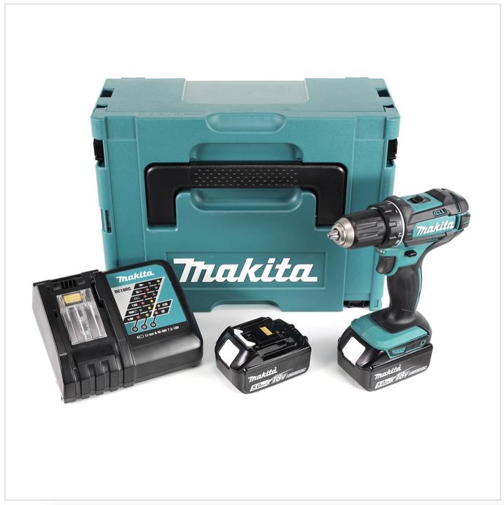 Image du produit Makita DDF482RTJ 18V avec deux batteries (Fonctionnement sur batterie)