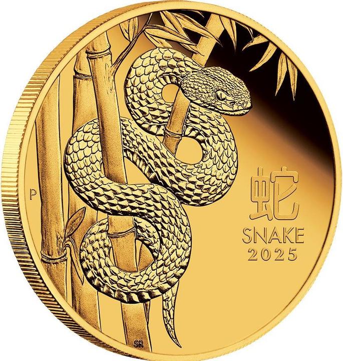 Produktbild The Perth Mint Gold Lunar III Schlange 1/4 oz PP - 2025 (1.00, 2025)
