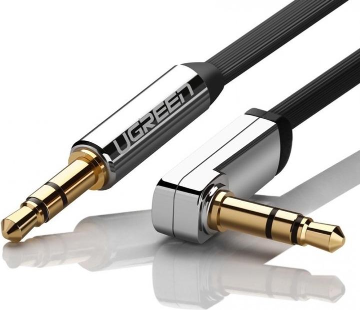 Image du produit Ugreen Casque d'écoute audio AUX à ruban plat coudé (3 m, Jack 3,5 mm (AUX))