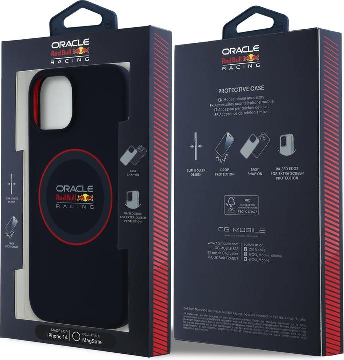Produktbild Red Bull Racing - Silicone Red Ring MagSafe (RBHMP14S24SIILVR) - iPhone 14 - Navy (Apple iPhone 14)