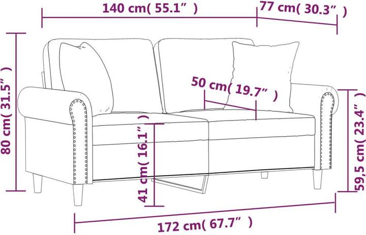Produktbild VidaXL Artemis (2-Sitzer)