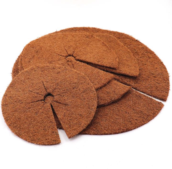 Image du produit Aquagart 4 Kokos Mulchscheiben 30cm Kokofasermatte Kokosfaser Pflanzenschutzmatte Kokos