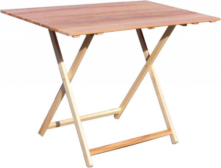 Immagine prodotto Europe & Nature Tavolo pieghevole in legno di faggio massiccio (60 cm)