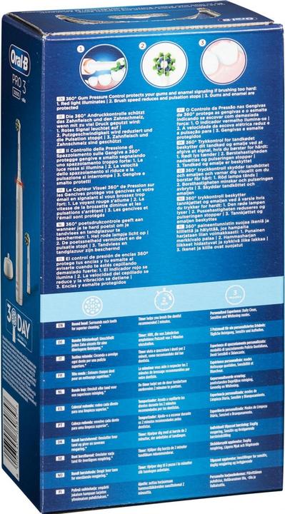 Valeurs nutritives et ingrédients Oral-B Pro 3 3000 (Brosse à dents oscillo-rotative)