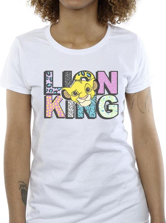 Actual product image Disney Womens/Ladies The Lion King Pattern Logo Cotton T-Shirt (M)