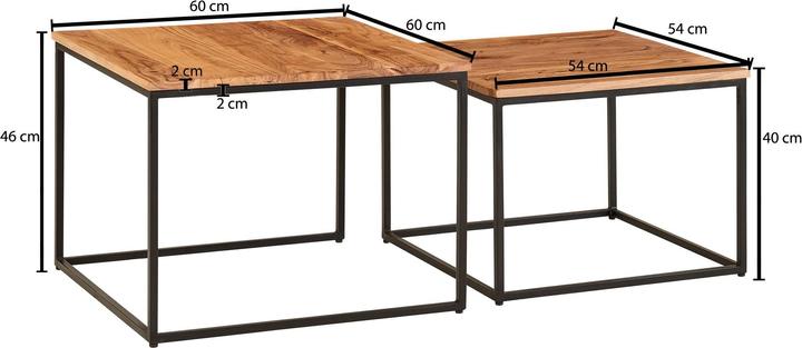 Produktbild FineBuy Alivia (60 x 60 x 46 cm)