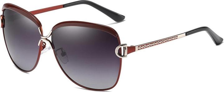 Produktbild Techsuit - Sunglasses Polarized (8702) - for Women with UV Protection, Metal Frame - Tea