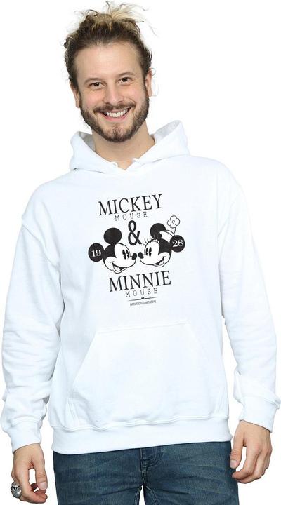 Actual product image Disney Mens Mickey And Minnie Mouse Mousecrush Mondays Hoodie (XXL)