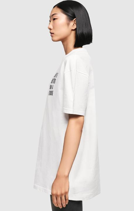 Immagine prodotto Merchcode Maglietta da donna Life Is Better Oversized Boyfriend Tee - 119547 (4XL)