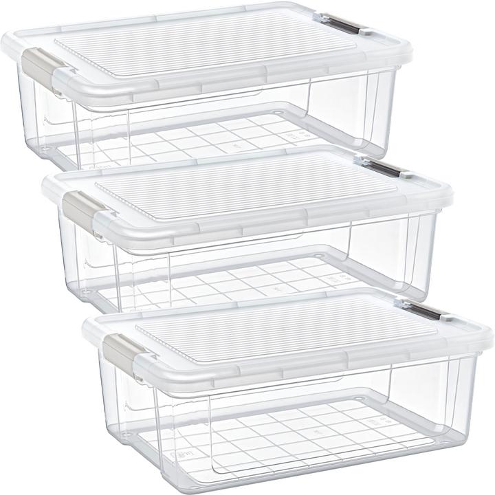 Immagine prodotto Storage Solutions 3er-Set Vorratsbox, 20 l, transparent (20 l)