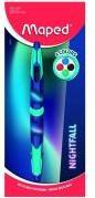Image du produit Maped Stylo à bille quadri Twin Tip NIGHTFALL, blister (Bleu, 1 x)