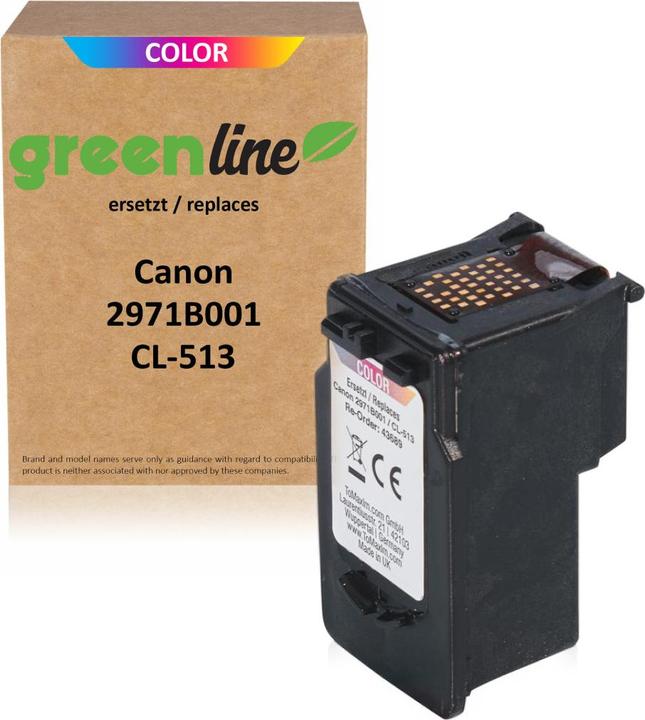 Produktbild Inkadoo Druckerpatronen greenline ersetzt Canon 2971 B 001 / CL-513 Druckkopfpatrone