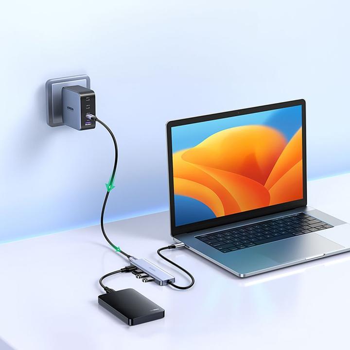 Immagine prodotto Ugreen HUB CM219 35574 con 4 porte USB-A 3.0 e cavo USB-A 3.0 da 1 m - nero (USB-A, 4 Porti)