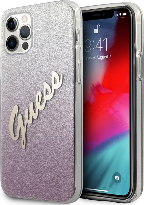 Image du produit Guess Couverture rigide Silicone Vintage Glitter (Apple iPhone 12)