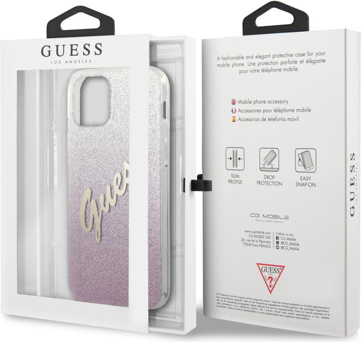 Image du produit Guess Couverture rigide Silicone Vintage Glitter (Apple iPhone 12)