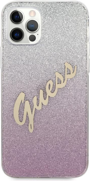 Image du produit Guess Couverture rigide Silicone Vintage Glitter (Apple iPhone 12)