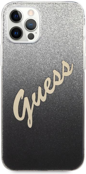Immagine prodotto Guess Copertina rigida in silicone Vintage Glitter (Apple iPhone 12 Pro, Apple iPhone 12)