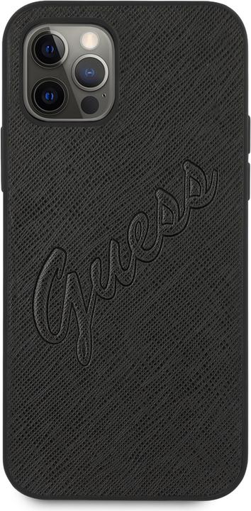 Image du produit Guess Couverture rigide Saffiano Vintage Scrip (Apple iPhone 12 Pro Max)