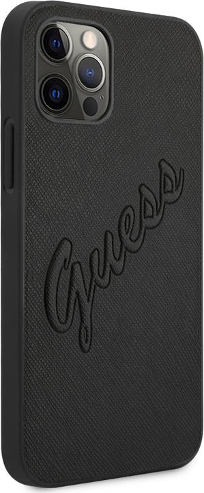 Image du produit Guess Couverture rigide Saffiano Vintage Scrip (Apple iPhone 12 Pro Max)